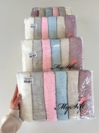 50X90 MYSOFT 6'LI RENKLİ HAVLU - ZİKZAK